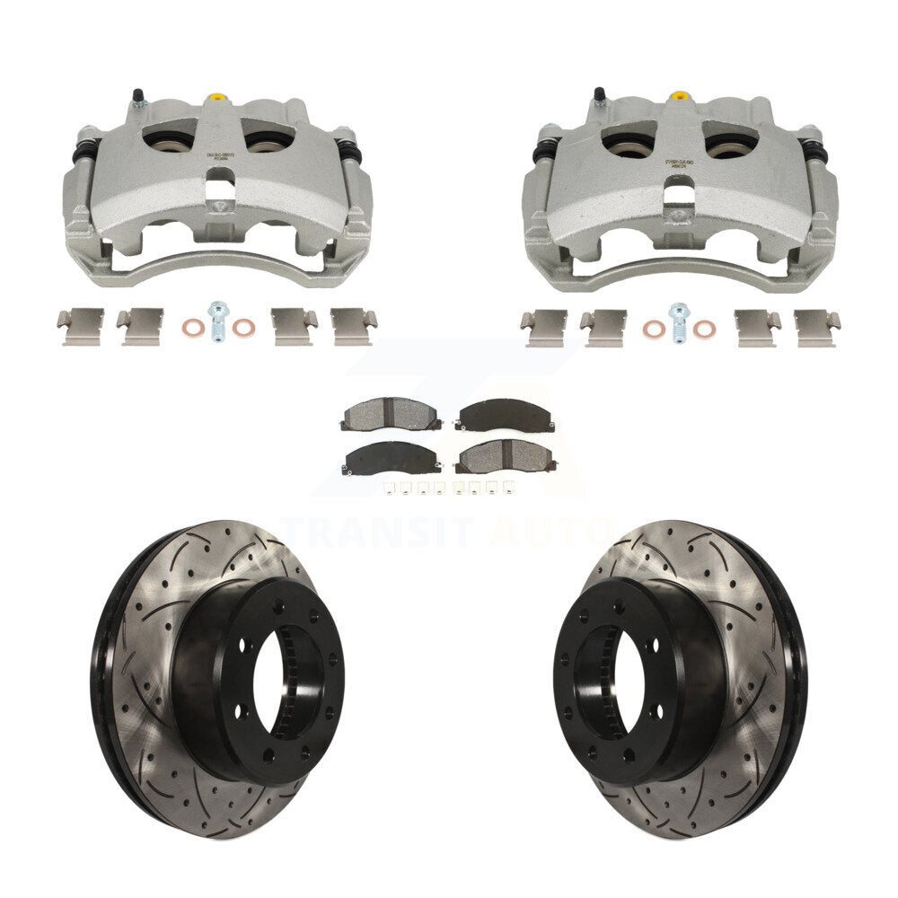 Kit de plaquettes semi-métalliques pour étrier de frein avant, Rotors fendus, pour Ram 3500 250