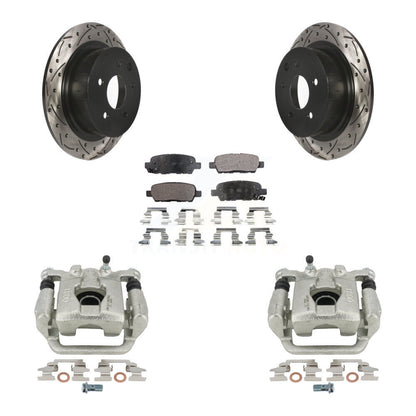 Kit de plaquettes en céramique pour perceuse à étrier de frein arrière, Rotors fendus, pour Nissan Altima Maxim