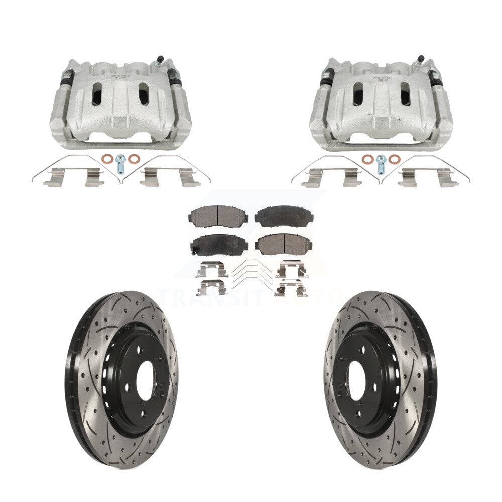 Kit de plaquettes semi-métalliques pour étrier de frein avant, Rotors fendus, pour Honda Odysse