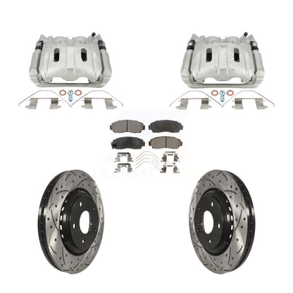 Kit de plaquettes semi-métalliques pour étrier de frein avant, Rotors fendus, pour Honda Odysse