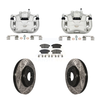 Kit de plaquettes semi-métalliques pour étrier de frein avant, Rotor à fente percé, pour Chevrolet Cruz