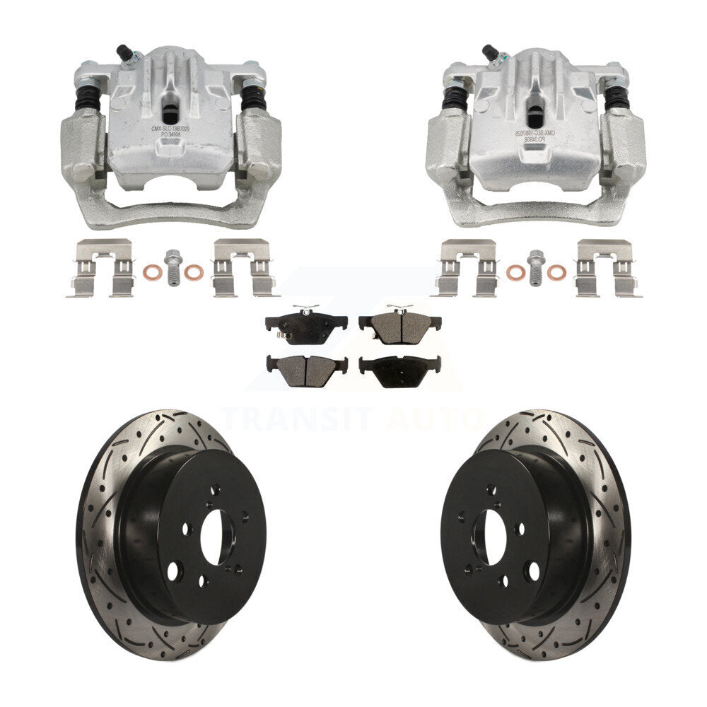 Kit de plaquettes en céramique pour Subaru Crosstre, étrier enduit de frein arrière, Rotors à fentes