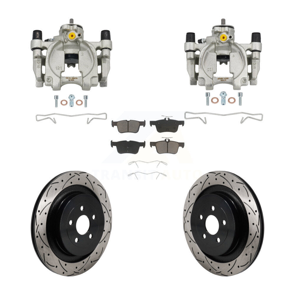 Kit de plaquettes en céramique pour perceuse d'étrier de frein arrière, Rotors fendus, pour Lincoln Nautilus FW