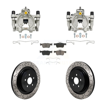 Kit de plaquettes en céramique pour perceuse d'étrier de frein arrière, Rotors fendus, pour Lincoln Nautilus FW
