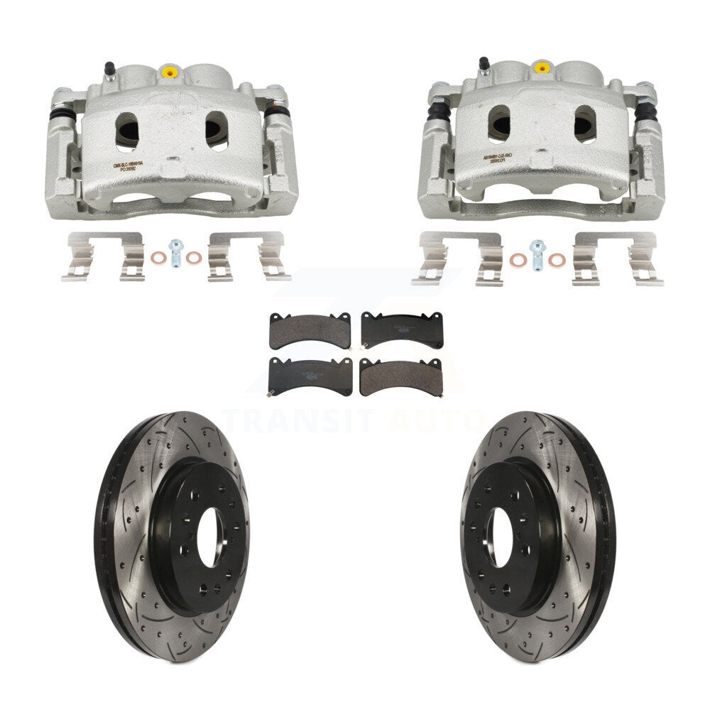 Kit de plaquettes en céramique pour étrier de frein avant, Rotor à fente percé, pour GMC Sierra 1500 Yuko
