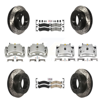 Kit de plaquettes Ameribrakes pour étrier de frein avant et arrière, Rotors à fente (10 pièces) pour GMC H
