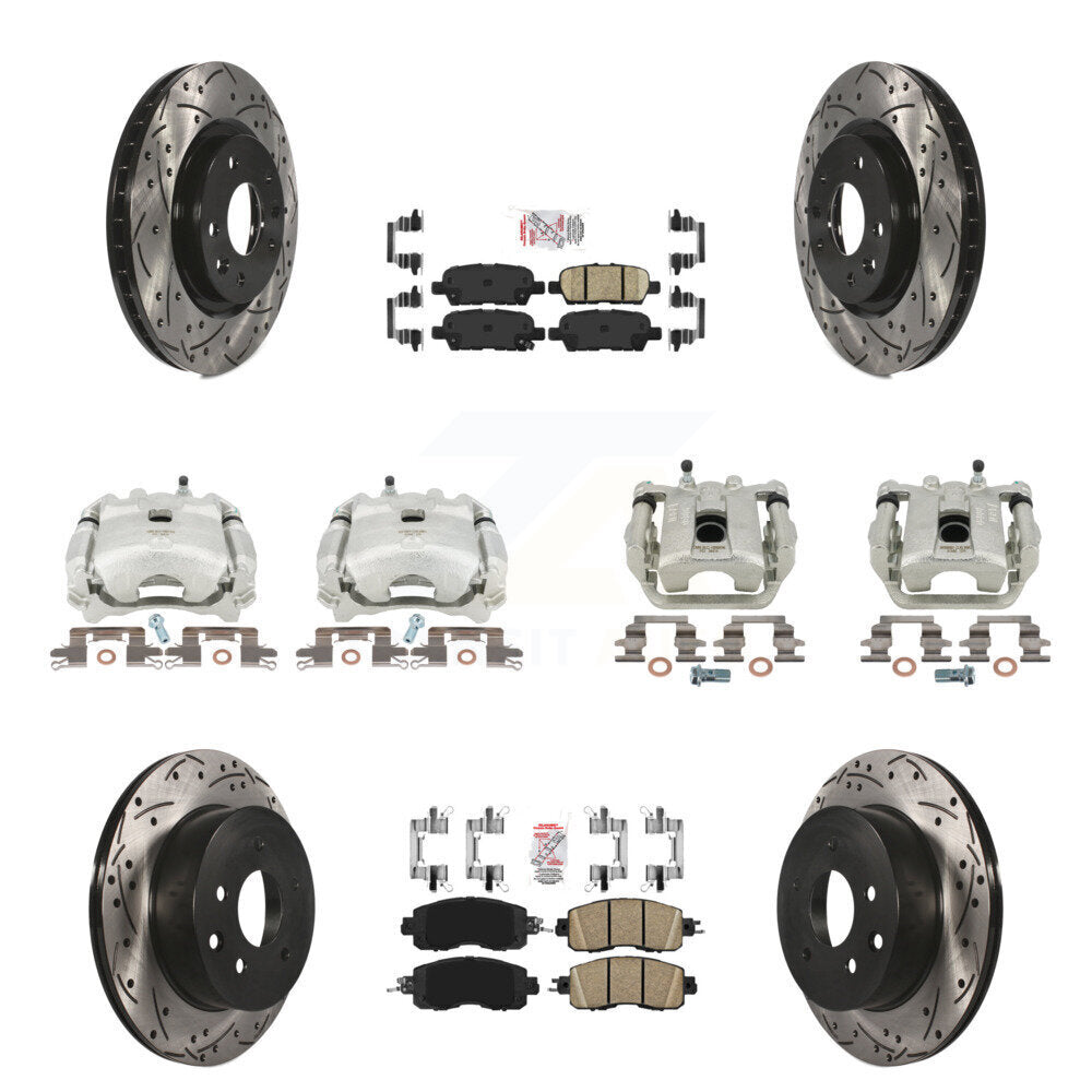 Kit de plaquettes en céramique pour étrier de frein avant et arrière, Rotor à fente (10 pièces) pour Nissan LEA