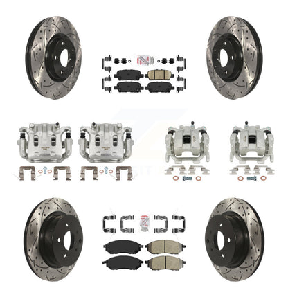 Kit de plaquettes Ameribrakes pour étrier de frein avant et arrière, Rotors à fente, pour INFINITI EX3