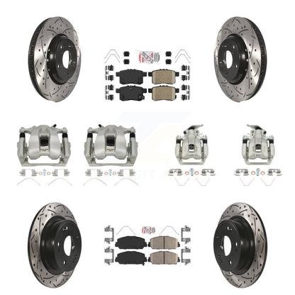 Kit de plaquettes en céramique pour Honda Accor, étrier de frein avant et arrière, fentes de perçage, Rotors
