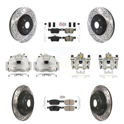 Kit de plaquettes Ameribrakes à Rotor fendu pour étrier de frein avant et arrière, pour Lincoln MK