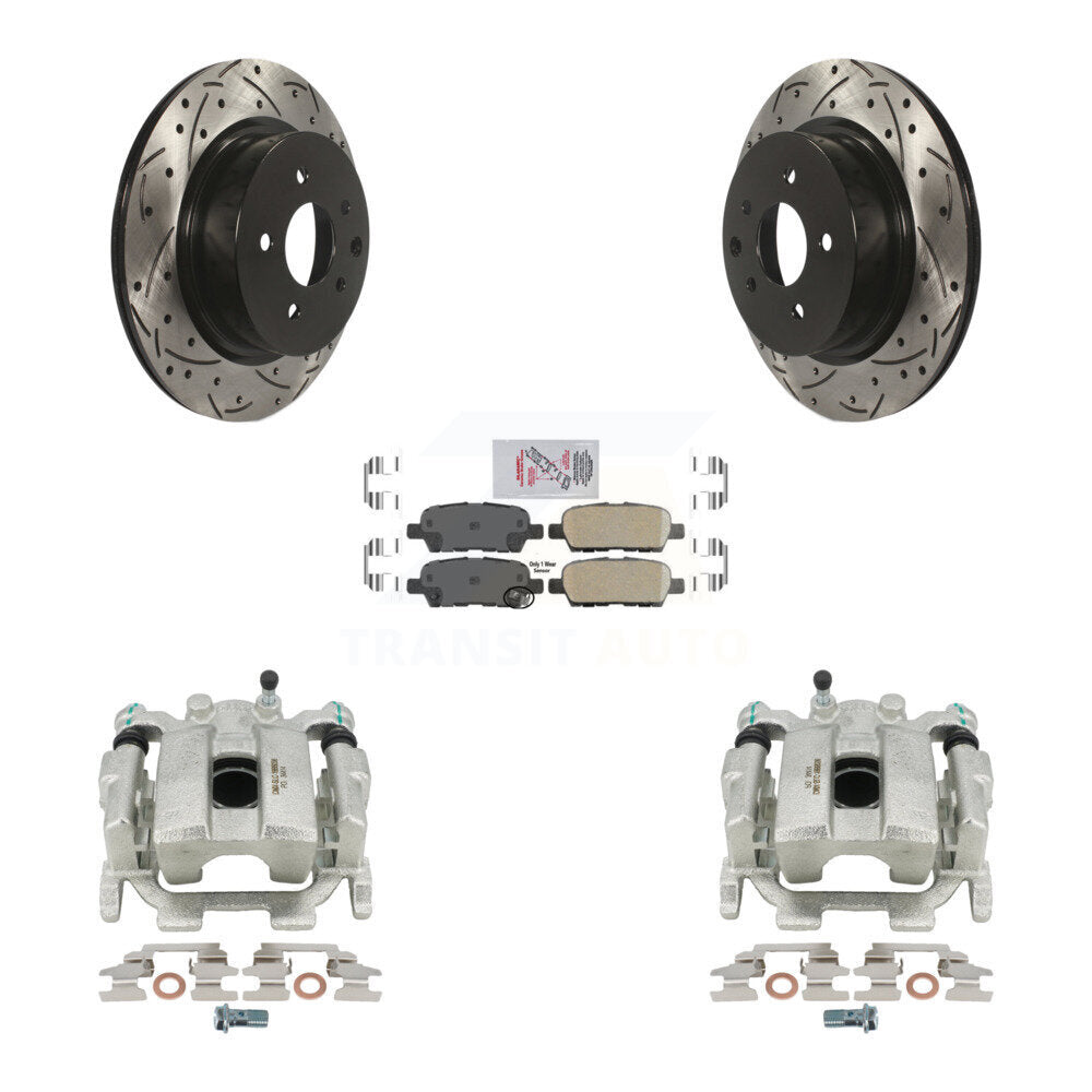Kit de plaquettes en céramique pour étrier de frein arrière, fente de perçage, Rotor, pour INFINITI G37 QX50 Nissa