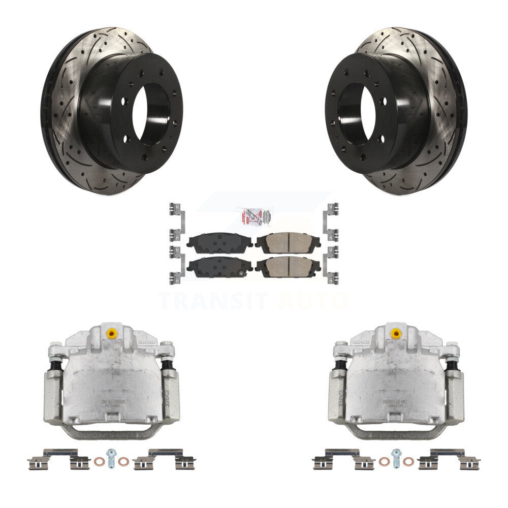 Kit de plaquettes en céramique pour étrier de frein arrière, Rotors à fentes, pour Chevrolet Suburba