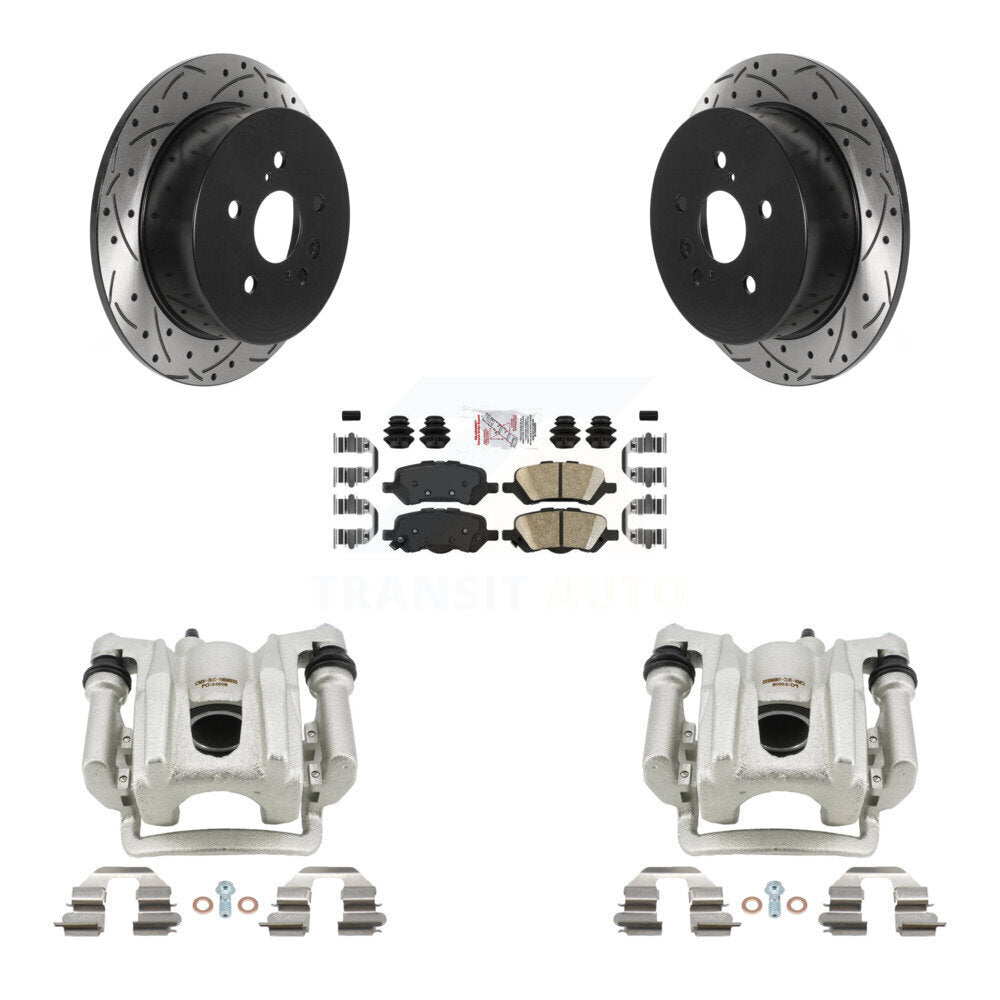 Kit de plaquettes en céramique pour étrier de frein arrière, Rotor à fente percé, pour Toyota Venz 2009 – 2016