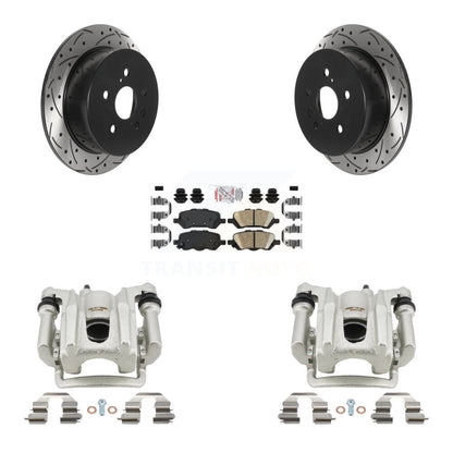 Kit de plaquettes en céramique pour étrier de frein arrière, Rotor à fente percé, pour Toyota Venz 2009 – 2016