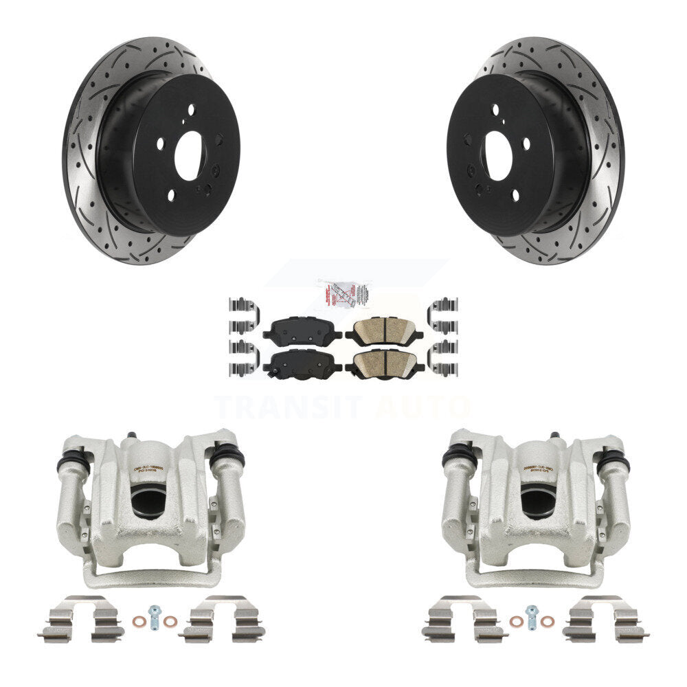 Kit de plaquettes en céramique pour étrier de frein arrière, Rotor à fente percé, pour Toyota Venz 2009 – 2016