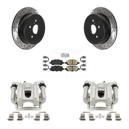 Kit de plaquettes en céramique pour étrier de frein arrière, Rotor à fente percé, pour Toyota Venz 2009 – 2016
