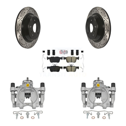 Kit de plaquettes semi-métalliques pour perceuse à étrier de frein arrière, Rotor fendu, pour Ford Fusion MK
