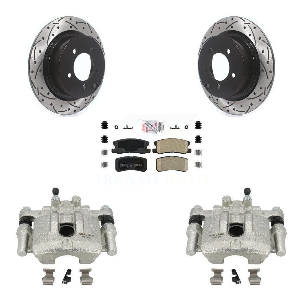 Kit de plaquettes en céramique pour étrier de frein arrière, Rotors à fentes, pour Mitsubishi Lancer Dodg
