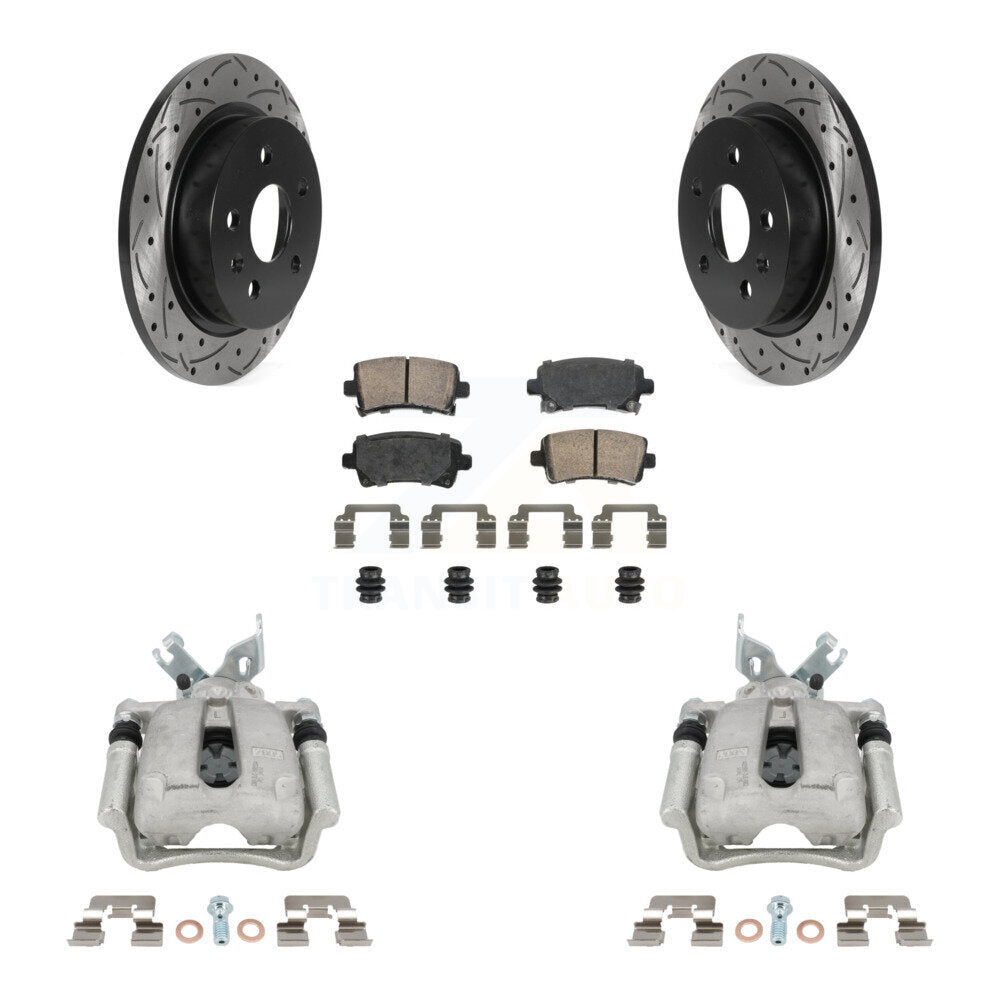 Kit de plaquettes en céramique pour étrier de frein arrière, Rotors fendus, pour Buick Regal LaCross