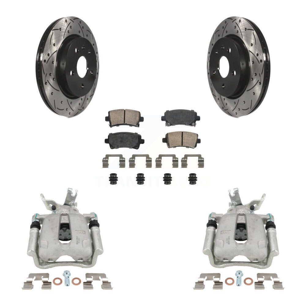 Kit de plaquettes en céramique pour étrier de frein arrière, fente de perçage, Rotor, pour Chevrolet Malibu Limite