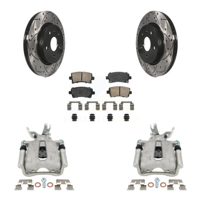 Kit de plaquettes en céramique pour étrier de frein arrière, fente de perçage, Rotor, pour Chevrolet Malibu Limite