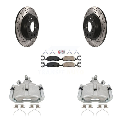 Kit de plaquettes en céramique pour étrier de frein arrière, Rotors fendus, pour Dodge Dar 2013 – 2016