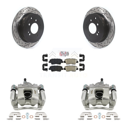 Kit de plaquettes en céramique pour étrier de frein arrière, Rotors à fentes, pour Hyundai Tucson Ki