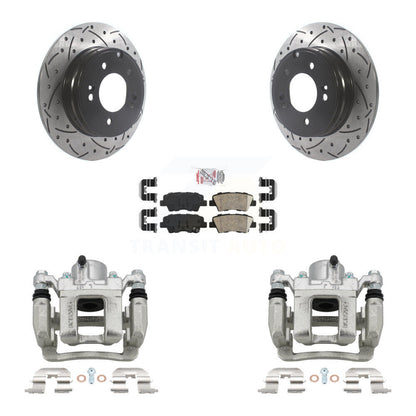 Kit de plaquettes en céramique pour étrier de frein arrière, Rotors à fentes, pour Hyundai Sonata Ki