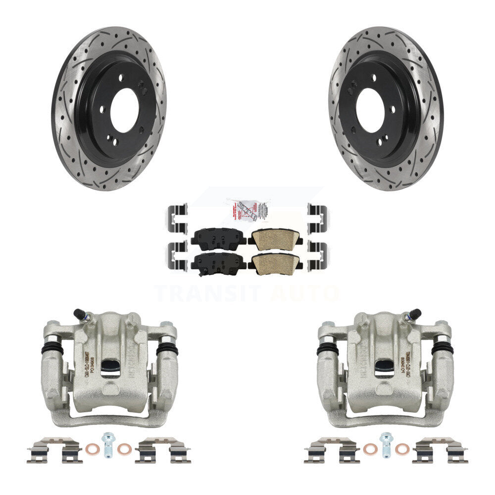 Kit de plaquettes en céramique pour étrier de frein arrière, Rotors fendus, pour Kia Optima 2013 2.0