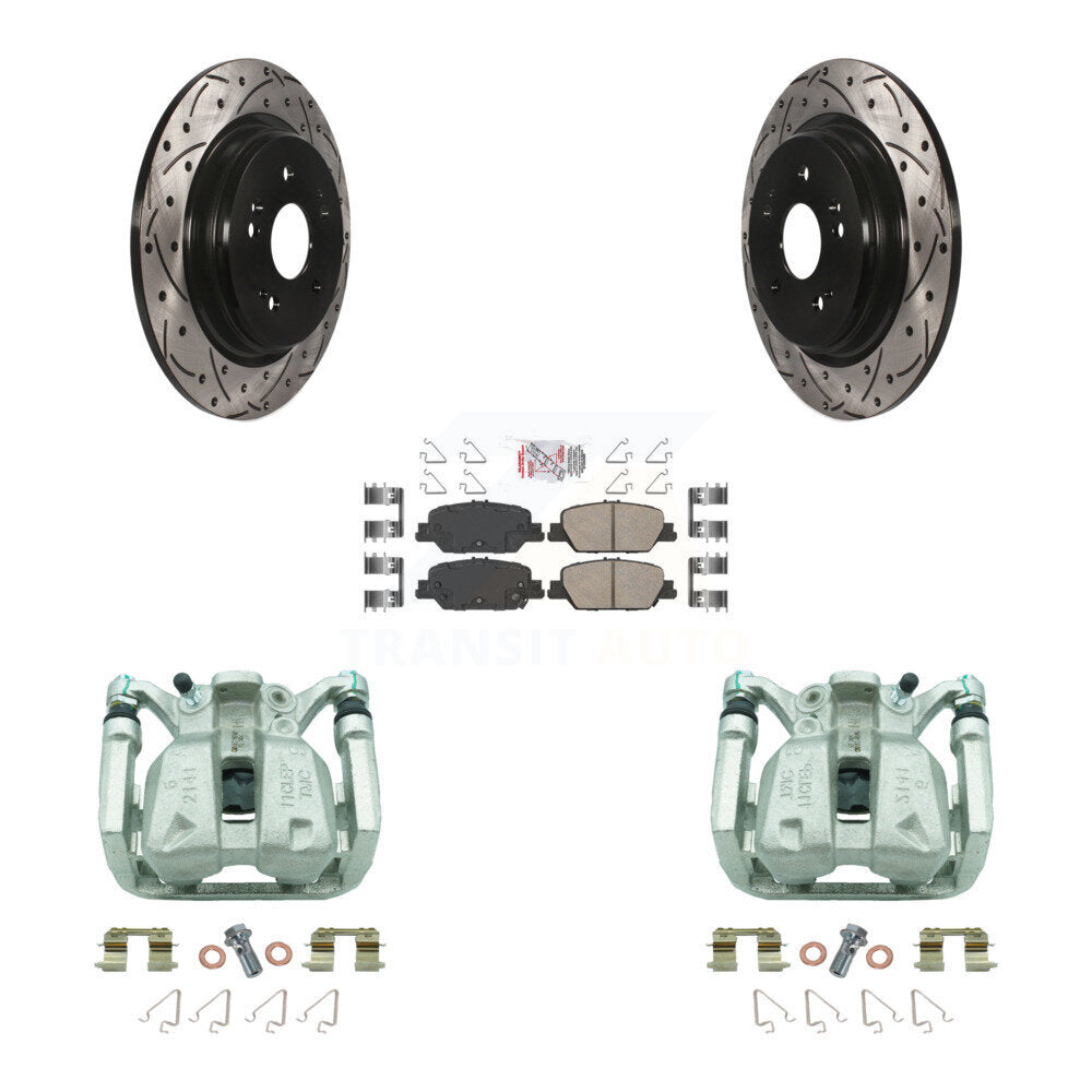 Kit de plaquettes en céramique pour étrier de frein arrière, Rotors fendus, pour Honda CR-2017 – 2022