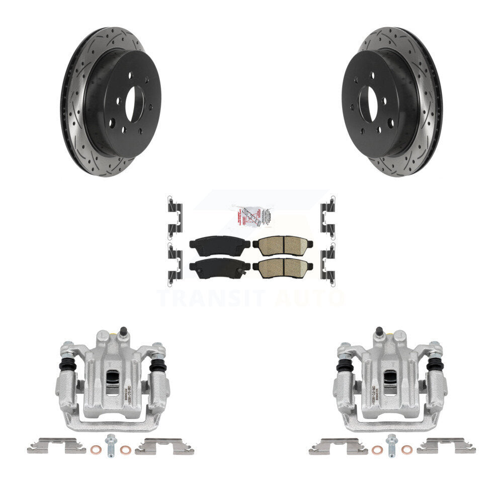 Kit de plaquettes en céramique pour étrier de frein arrière, Rotor à fente percé, pour Nissan Frontier Xterr