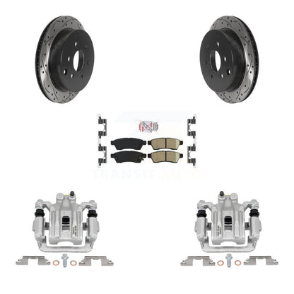 Kit de plaquettes en céramique pour étrier de frein arrière, Rotor à fente percé, pour Nissan Frontier Xterr