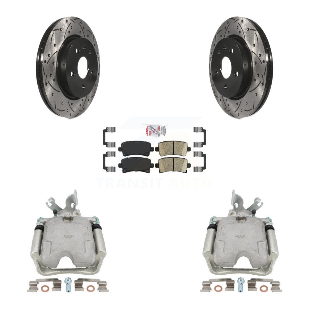 Kit de plaquettes en céramique pour étrier de frein arrière, Rotor fendu, pour Buick LaCrosse Allur