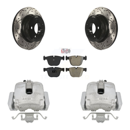 Kit de plaquettes semi-métalliques pour étrier de frein arrière, Rotors à fentes, pour BMW X6 à partir de 10 0
