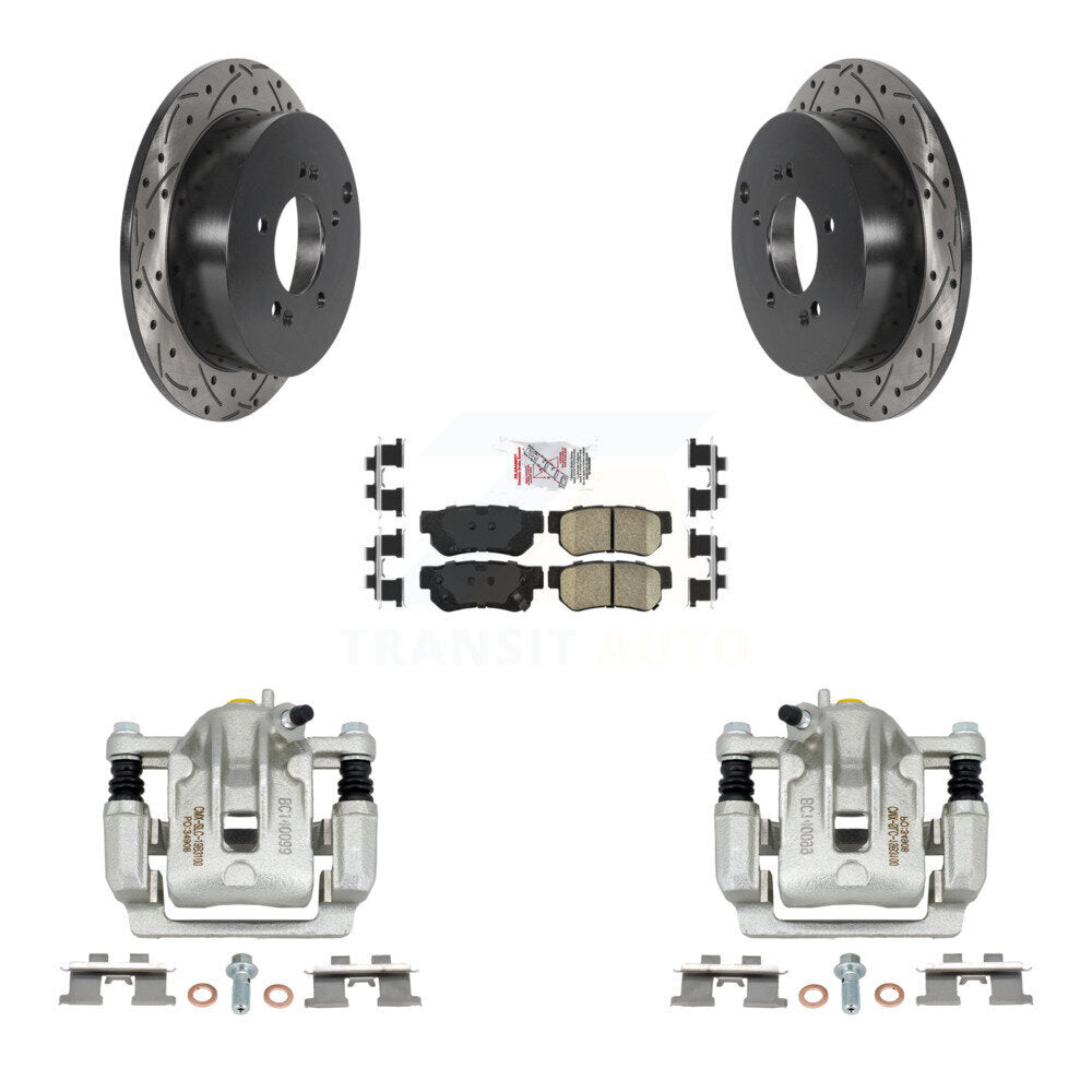 Kit de plaquettes en céramique pour étrier de frein arrière, Rotors à fentes, pour Hyundai Tucson Ki