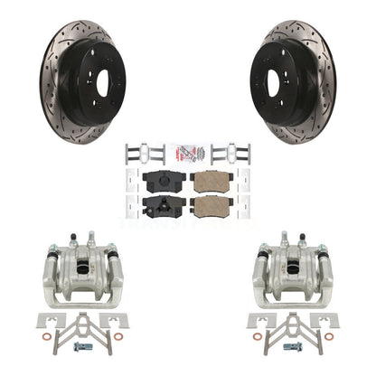 Kit de plaquettes en céramique pour Honda CR-V Acura RD, étrier de frein arrière, Rotors fendus