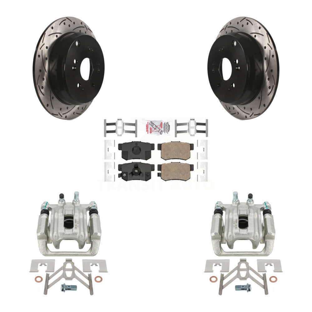 Kit de plaquettes en céramique pour étrier de frein arrière, Rotors fendus, pour Honda CR-2005 – 2006