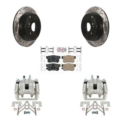 Kit de plaquettes en céramique pour étrier de frein arrière, Rotors fendus, pour Honda CR-2005 – 2006