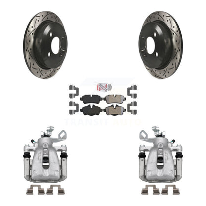 Kit de plaquettes semi-métalliques de Rotor de fente d'étrier enduit de frein arrière pour Mini Coope