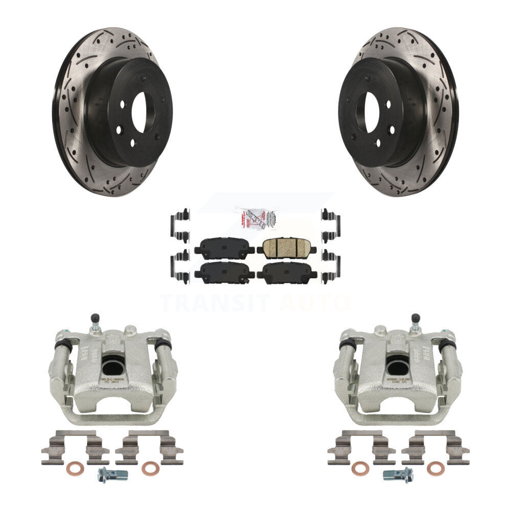 Kit de plaquettes en céramique pour étrier de frein arrière, Rotors à fentes, pour Nissan Rogue Sport LEA
