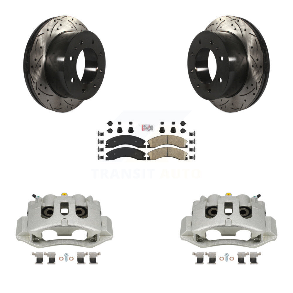 Kit de plaquettes en céramique pour étrier de frein arrière, Rotors à fentes, pour GMC Chevrolet Sierra H