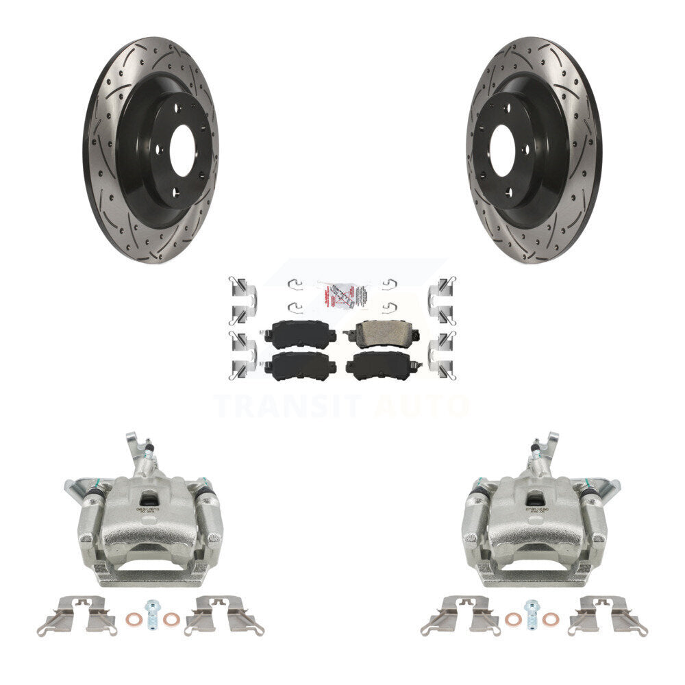Kit de plaquettes en céramique pour étrier de frein arrière, Rotors fendus, pour Mazda CX-2013 – 2015