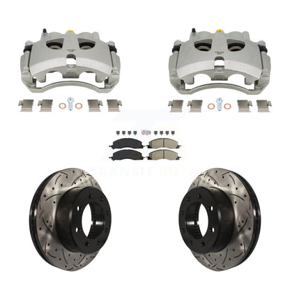 Kit de plaquettes semi-métalliques pour étrier de frein avant, Rotors fendus, pour Ram 3500 250