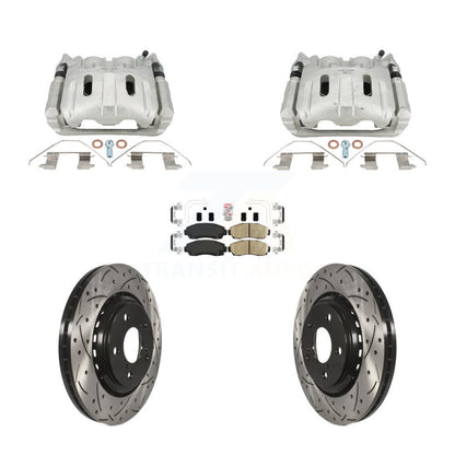 Kit de plaquettes en céramique pour Honda Odysse 2015 – 2017, étrier de frein avant, fente de perçage, Rotor