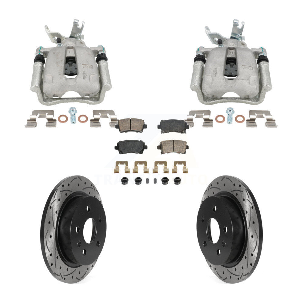 Kit de plaquettes en céramique pour étrier de frein arrière, Rotors à fente, pour Chevrolet Malib