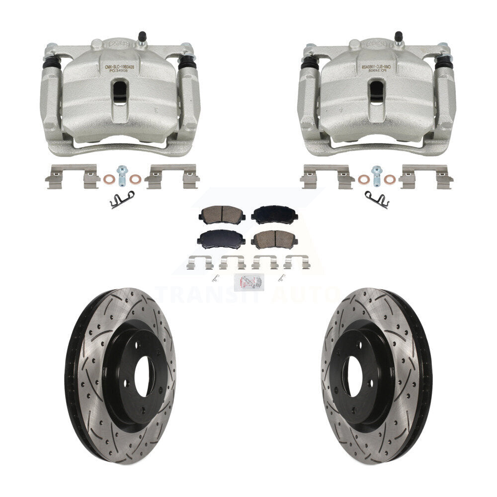 Kit de plaquettes en céramique pour perceuse à étrier de frein avant, Rotors fendus, pour Nissan Rogue Selec