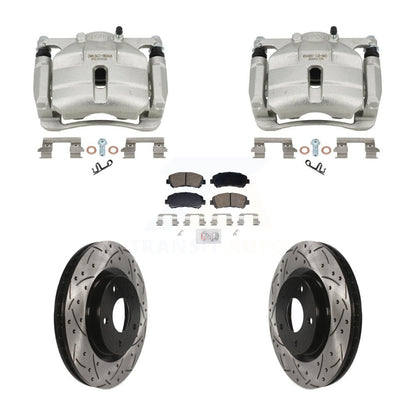 Kit de plaquettes en céramique pour perceuse à étrier de frein avant, Rotors fendus, pour Nissan Rogue Selec