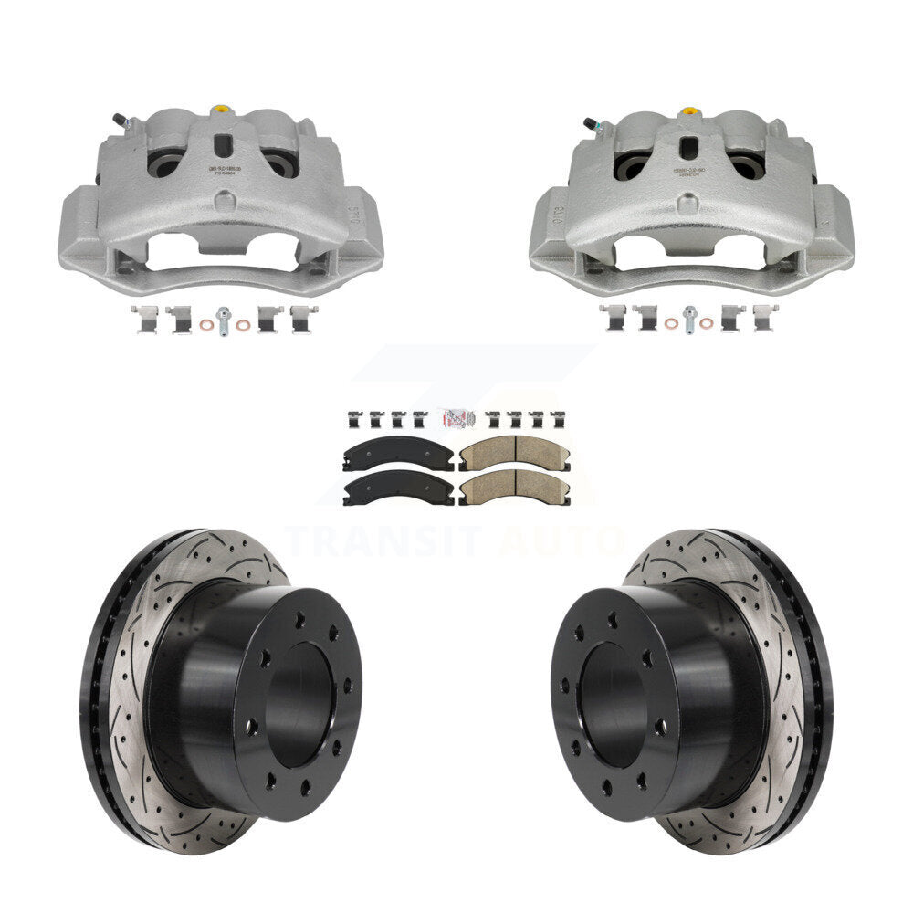 Kit de plaquettes en céramique pour étrier de frein arrière, Rotors à fentes, pour GMC Sierra 3500 H