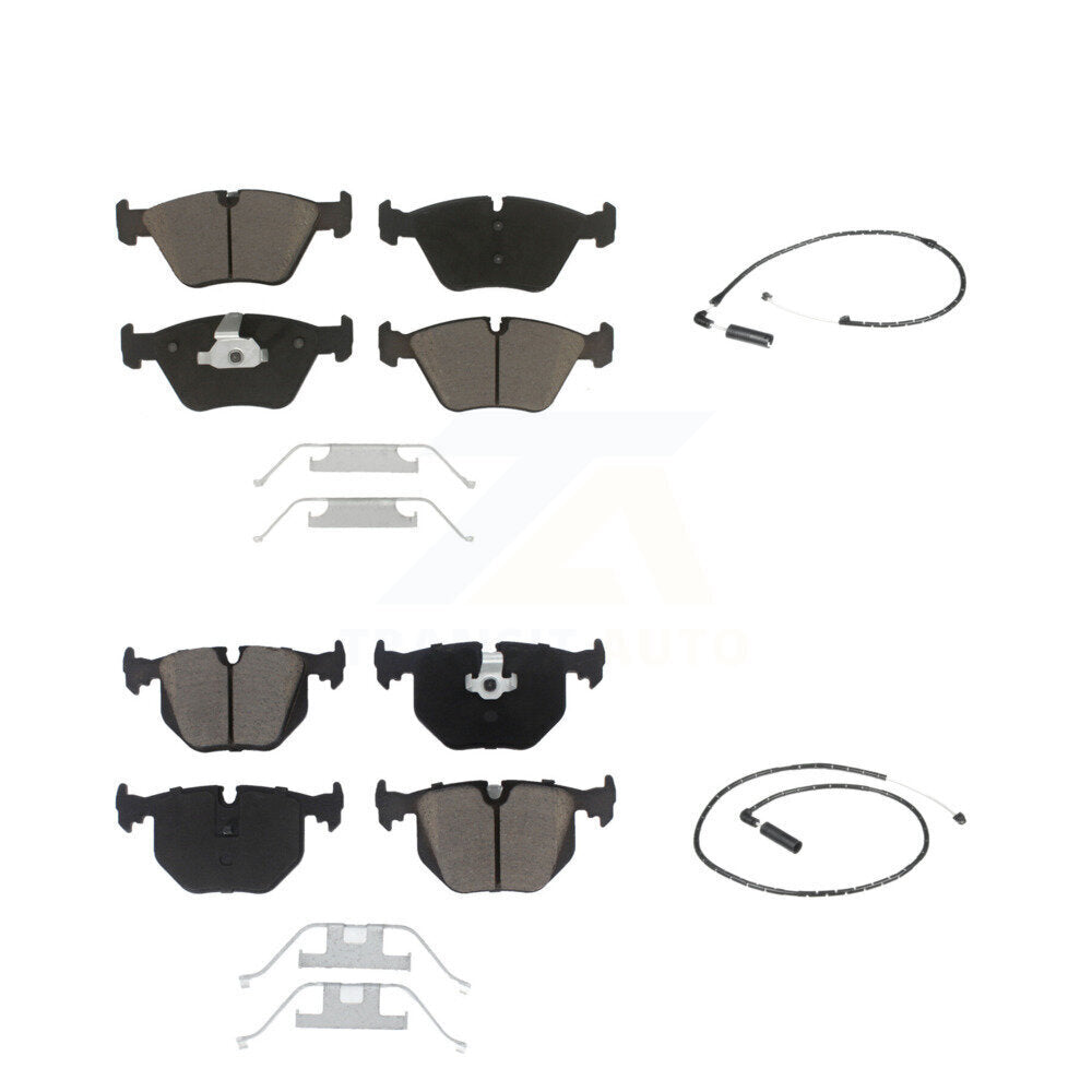 Kit de plaquettes de frein à disque en céramique et de capteurs d'usure avant et arrière, pour BMW X3 2004 – 2010