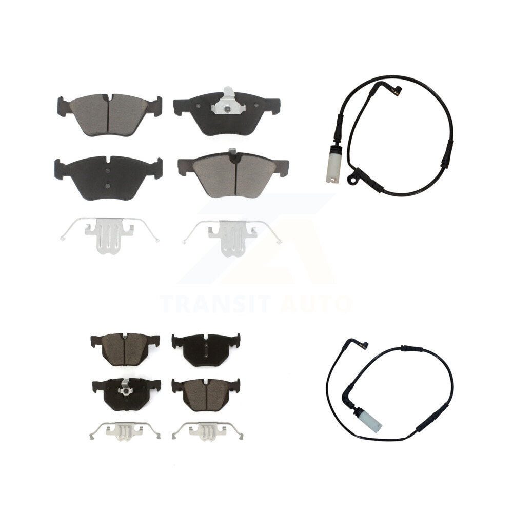 Kit de plaquettes de frein à disque en céramique et capteurs d'usure avant et arrière, pour BMW 525i KCW-100013